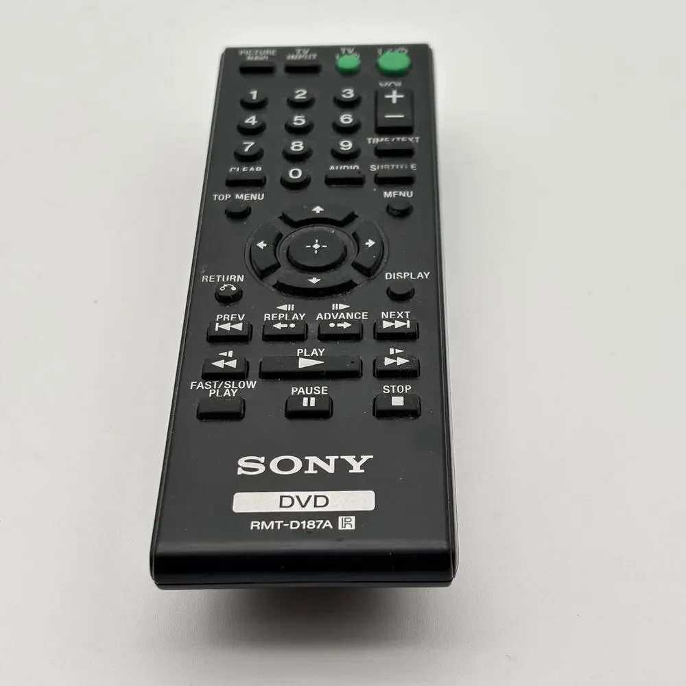 Genuine Sony RMT-D187A DVD Remote Control Tested Working. VG Condition